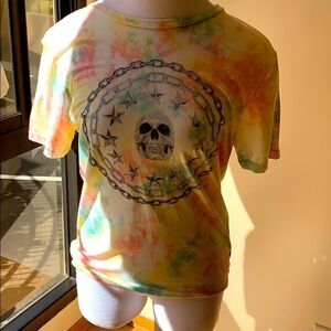Guess Tye Dye Skull tee